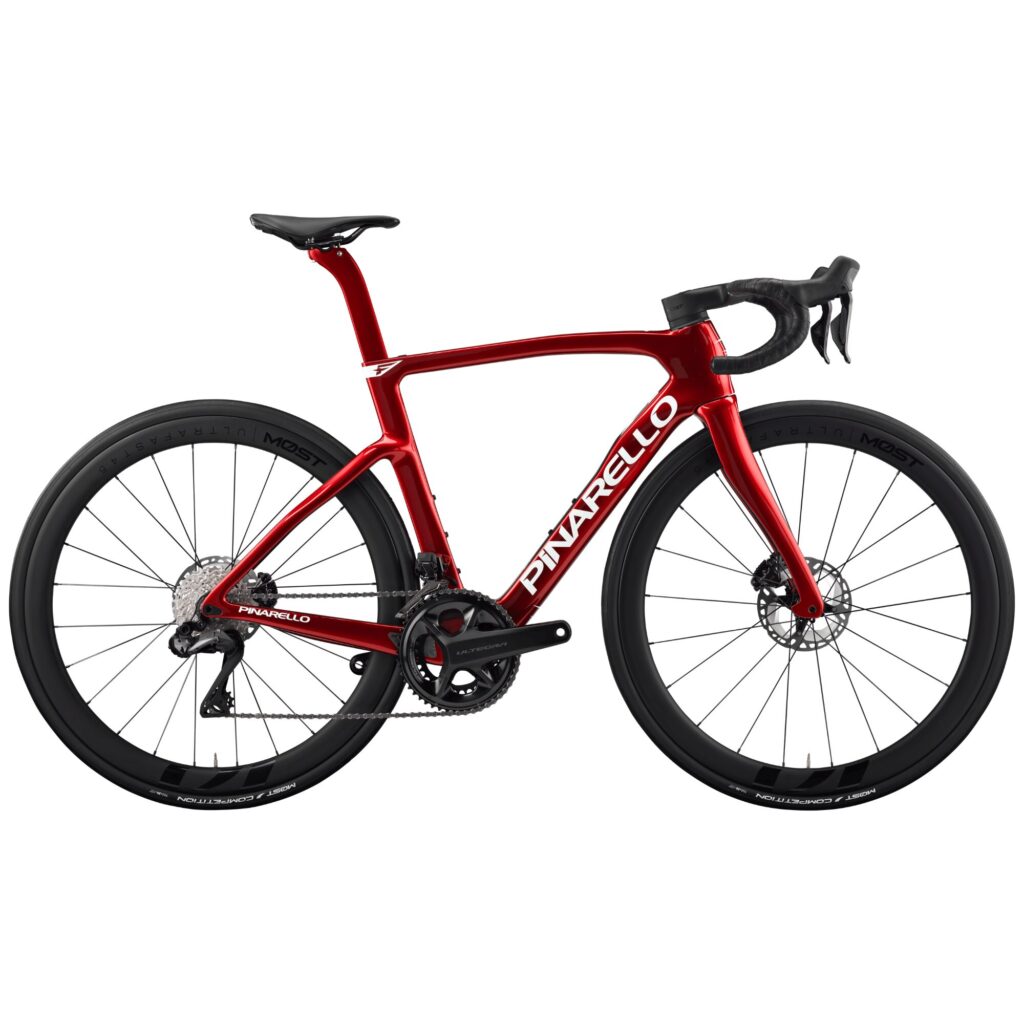 Pinarello New F7 Ultegra Di2 - MOST Ultrafast 45 DB - H211 Starry Red Shiny