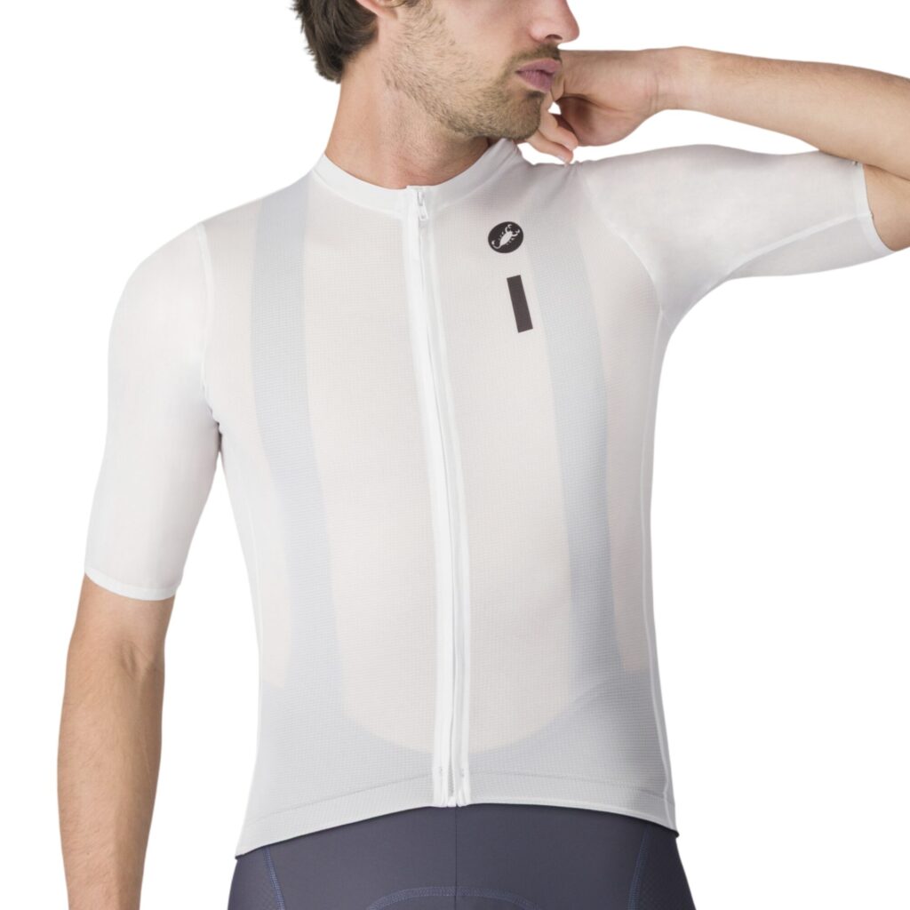Castelli Drittone Logo Jersey White/Black