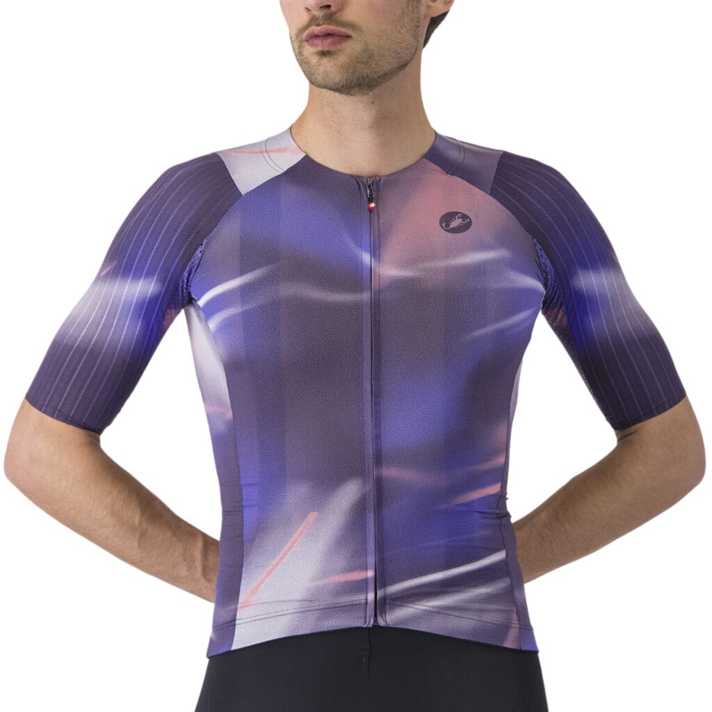 Castelli Aero Race 8S Jersey Night Shade/Rosa Giro