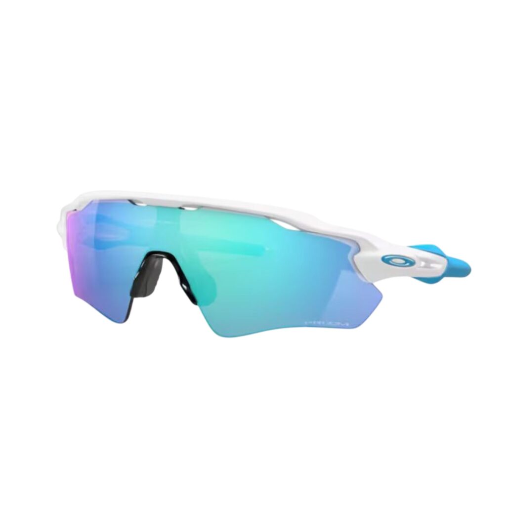 Oakley Radar EV Path - Lenti Prizm Sapphire Montatura Polished White