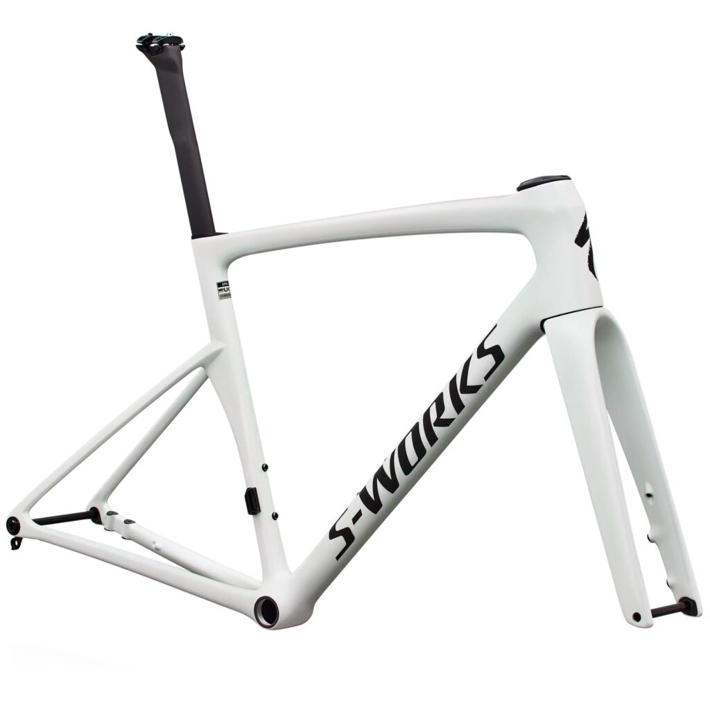 Specialized S-Works Tarmac SL9 Disc Kit Telaio Gloss White Silver Metallic/Obsidian Metallic